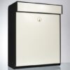 Allux Grundform design wandbrievenbus staal - wit | Allux