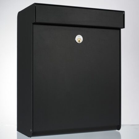 Allux Grundform design wandbrievenbus staal - zwart | Allux