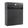 Allux Holscher design wandbrievenbus staal - zwart | Allux