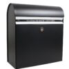 Allux KS200 wandbrievenbus staal - zwart | Allux