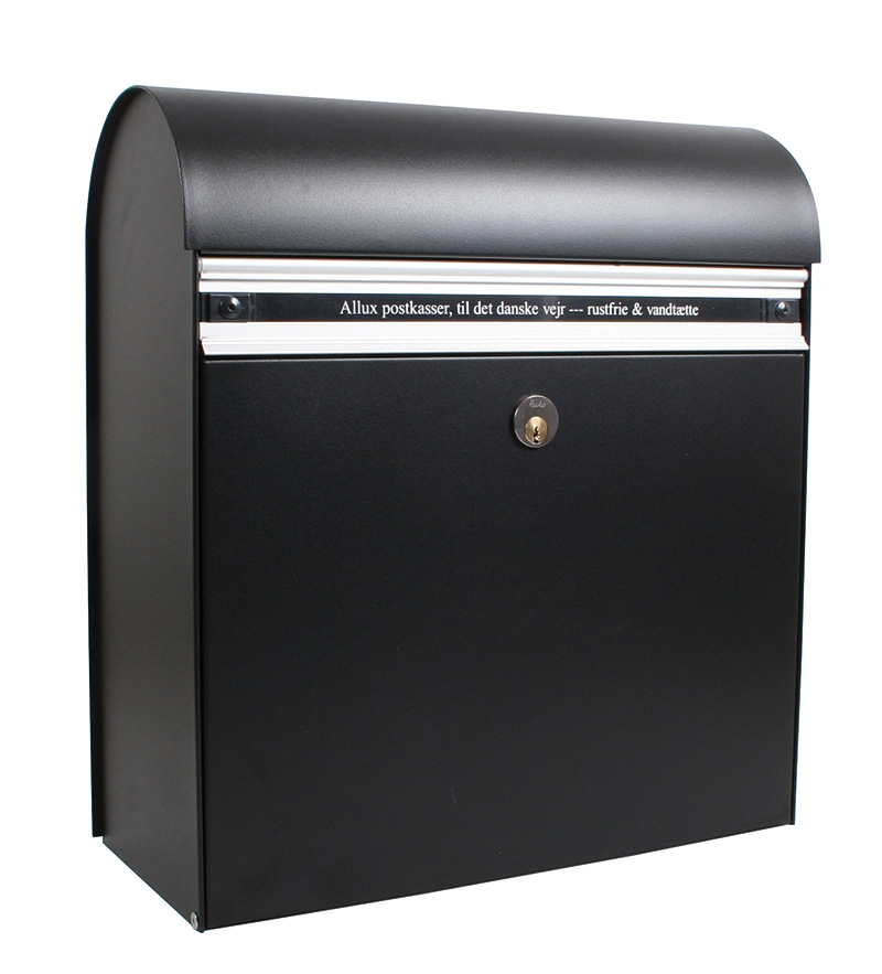 Allux KS200 wandbrievenbus staal - zwart | Allux