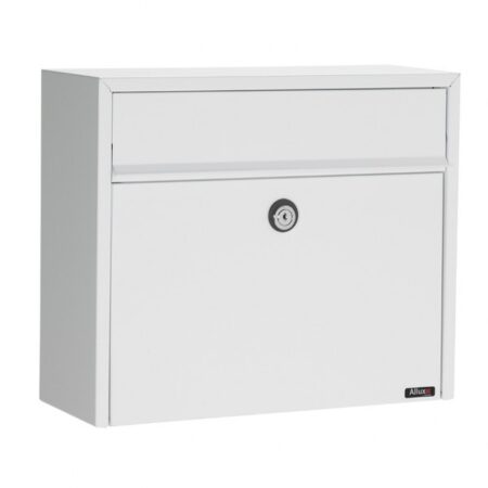 Allux LT150 wandbrievenbus staal - wit | Allux