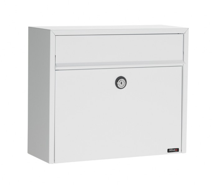 Allux LT150 wandbrievenbus staal - wit | Allux