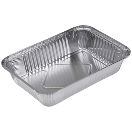 Aluminiumschaal rechthoekig formaat 325 x 265 x 60 mm p/st | Brada Verpakkingen