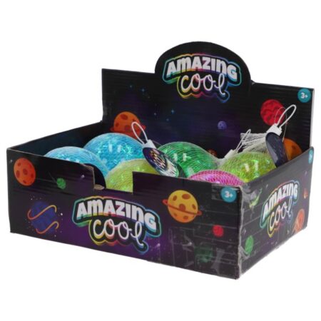 Amazing Cool Stuiterbal Glitter Met Lampje 10 Cm |