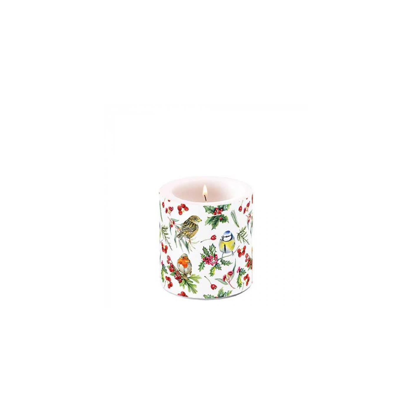 Ambiente Kaars klein Birds in winter | Ambiente