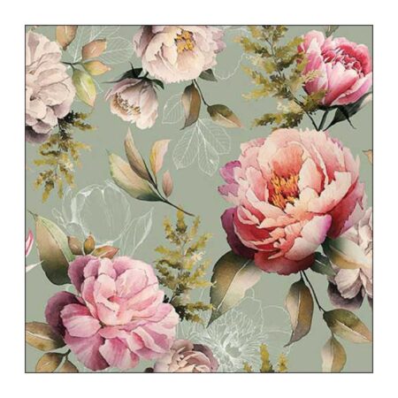 Ambiente Servet 33 Peonies composition | Ambiente