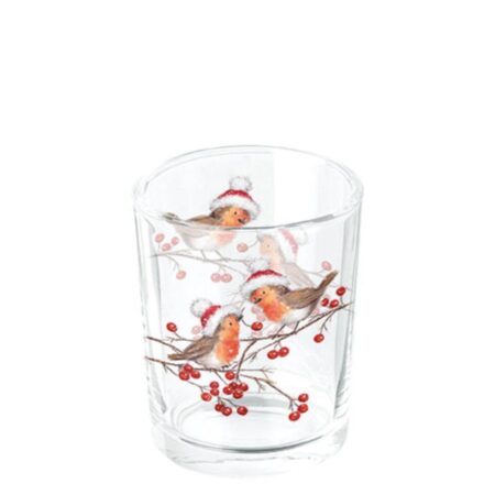 Ambiente Theelicht Christmas robins | Ambiente