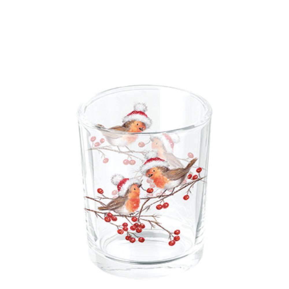 Ambiente Theelicht Christmas robins | Ambiente