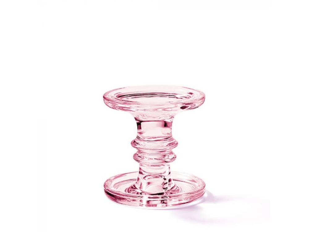 Ambiente kandelaar groot h11cm roze | Ambiente