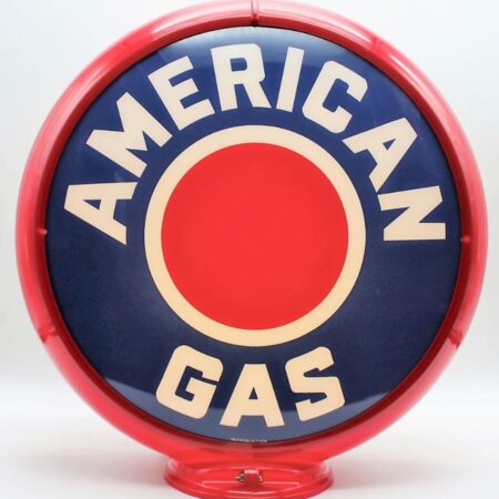 American Gas Red Dot Benzinepomp Bol | Fiftiesstore