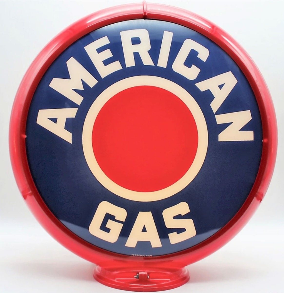 American Gas Red Dot Benzinepomp Bol | Fiftiesstore
