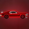 American Muscle Car - Neon LED Wandbord | Ford