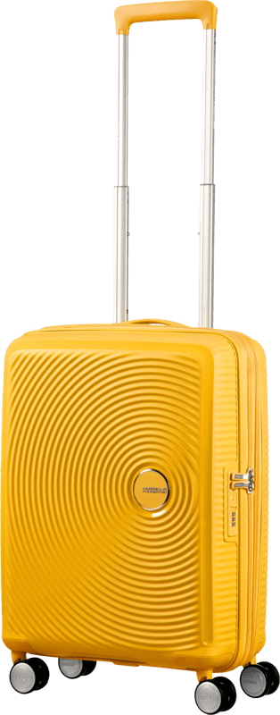 American Tourister Soundbox Expandable Spinner 55cm Golden Yellow