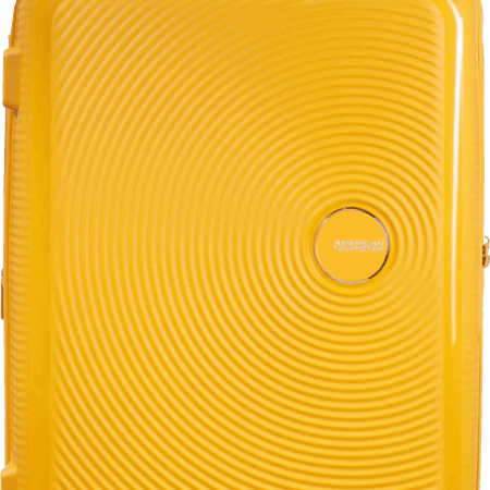American Tourister Soundbox Expandable Spinner 77cm Golden Yellow