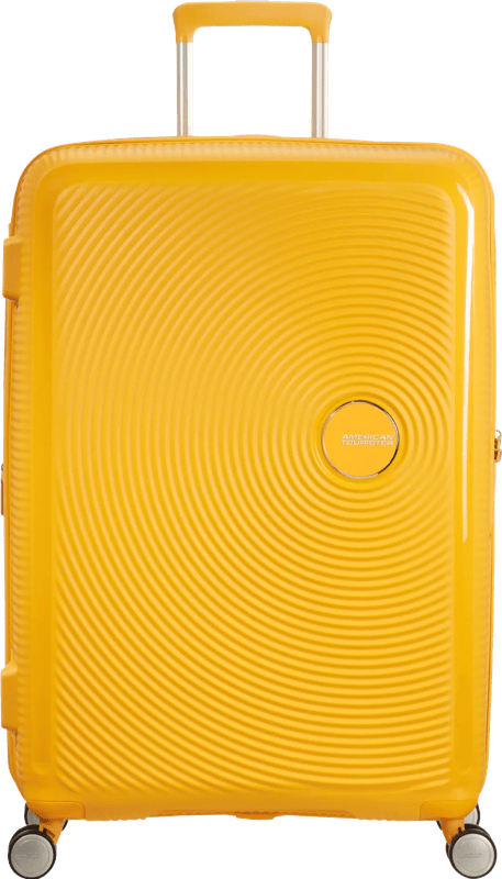 American Tourister Soundbox Expandable Spinner 77cm Golden Yellow