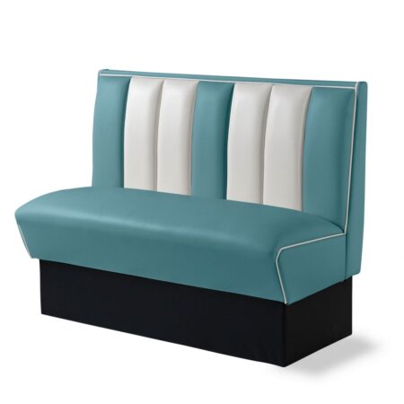Amerikaanse Dinerbank 120 cm Blauw - Bel Air Retro Fifties Furniture HW120 | Bel Air Retro Fifties Furniture