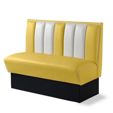 Amerikaanse Dinerbank 120 cm Geel - Bel Air Retro Fifties Furniture HW120 | Bel Air Retro Fifties Furniture