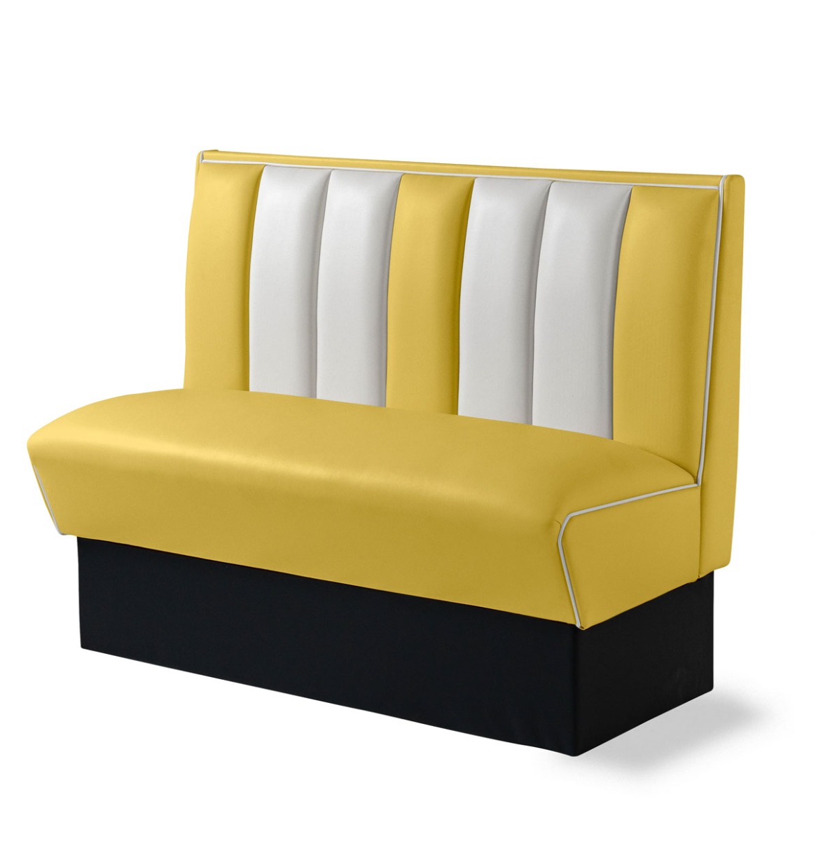Amerikaanse Dinerbank 120 cm Geel - Bel Air Retro Fifties Furniture HW120 | Bel Air Retro Fifties Furniture