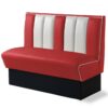 Amerikaanse Dinerbank 120 cm Rood - Bel Air Retro Fifties Furniture HW120 | Bel Air Retro Fifties Furniture