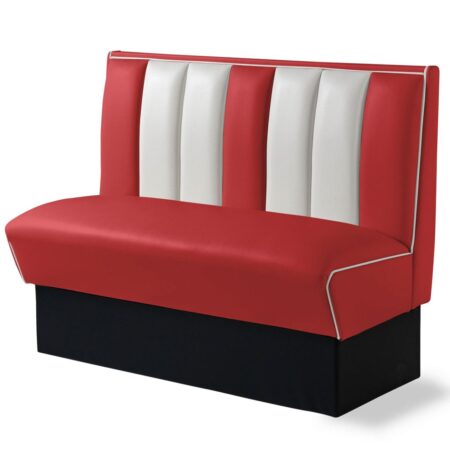 Amerikaanse Dinerbank 120 cm Rood - Bel Air Retro Fifties Furniture HW120 | Bel Air Retro Fifties Furniture