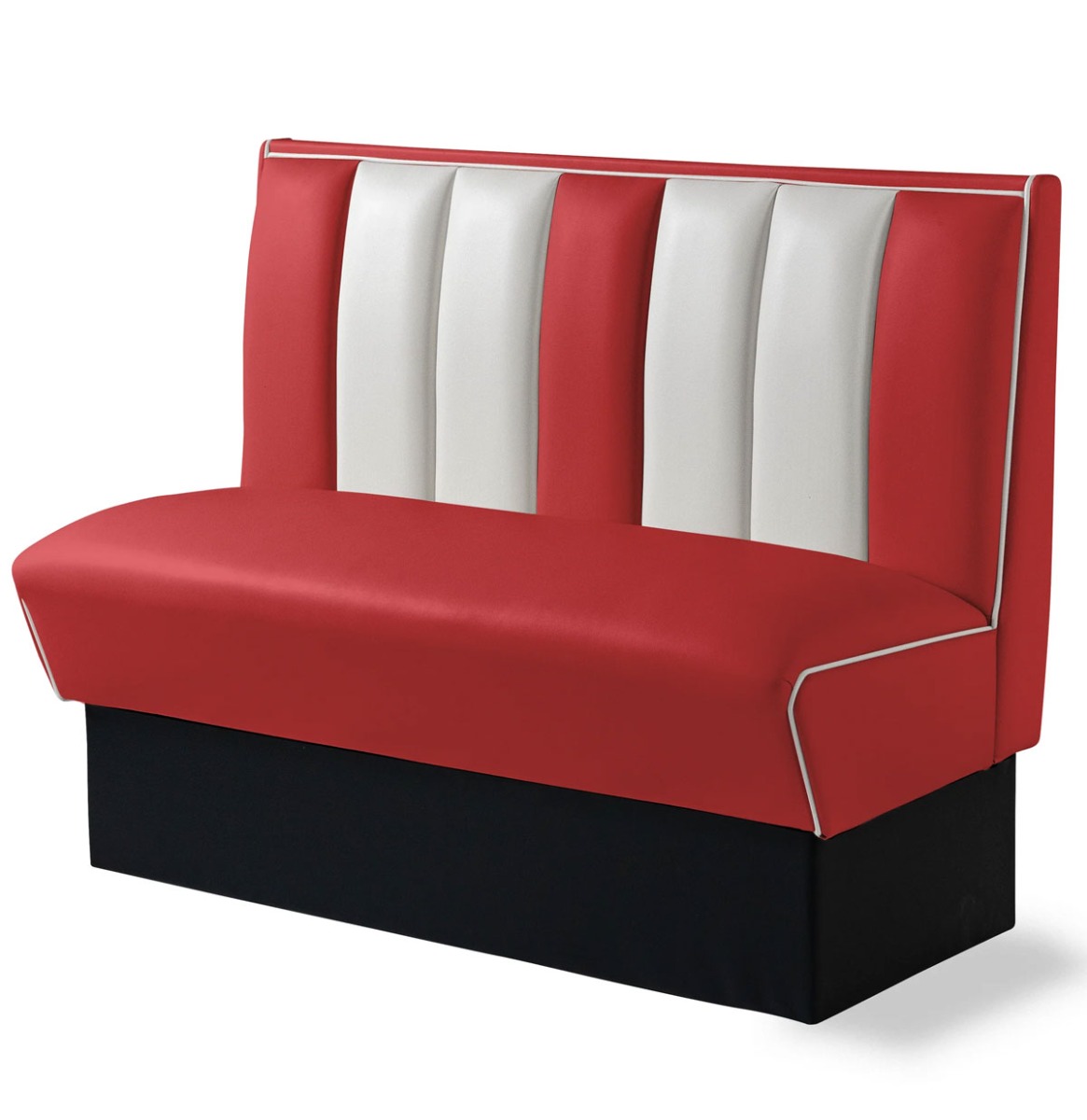 Amerikaanse Dinerbank 120 cm Rood - Bel Air Retro Fifties Furniture HW120 | Bel Air Retro Fifties Furniture