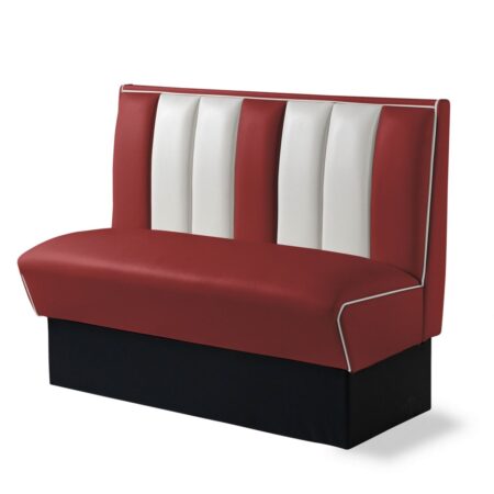 Amerikaanse Dinerbank 120 cm Ruby-Rood - Bel Air Retro Fifties Furniture HW120 | Bel Air Retro Fifties Furniture