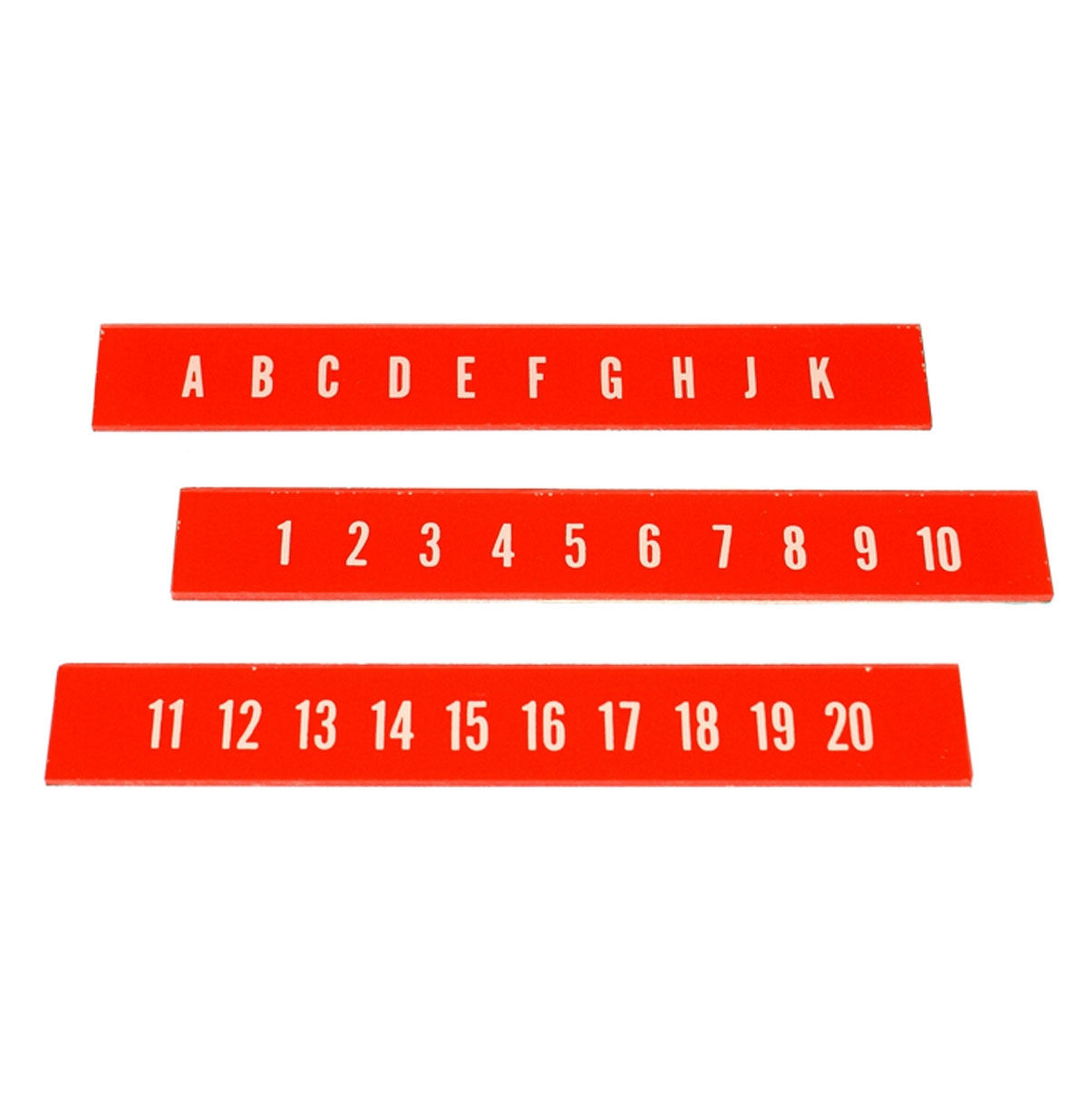 Ami Continental 2 Letters En Nummers Strips (Set van 3) | Ami