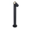 Amy LED sokkellamp - 45cm - 4 Watt 345 Lumen - Kantelbaar - IP64 Waterdicht - 4000K neutraal wit - Padverlichting - Zwart - Staande buitenlamp | HOFTRONIC