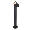 Amy LED sokkellamp - 45cm - 4 Watt 345 lumen - Kantelbaar - IP65 Waterdicht - 2700K warm wit - Padverlichting - Zwart - Staande buitenlamp | HOFTRONIC