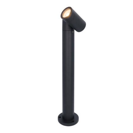 Amy LED sokkellamp - 45cm - 4 Watt 345 lumen - Kantelbaar - IP65 Waterdicht - 2700K warm wit - Padverlichting - Zwart - Staande buitenlamp | HOFTRONIC