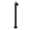 Amy LED sokkellamp - 60cm - 4 Watt 345 Lumen - Kantelbaar - IP64 Waterdicht - 4000K neutraal wit - Padverlichting - Zwart - Staande buitenlamp | HOFTRONIC