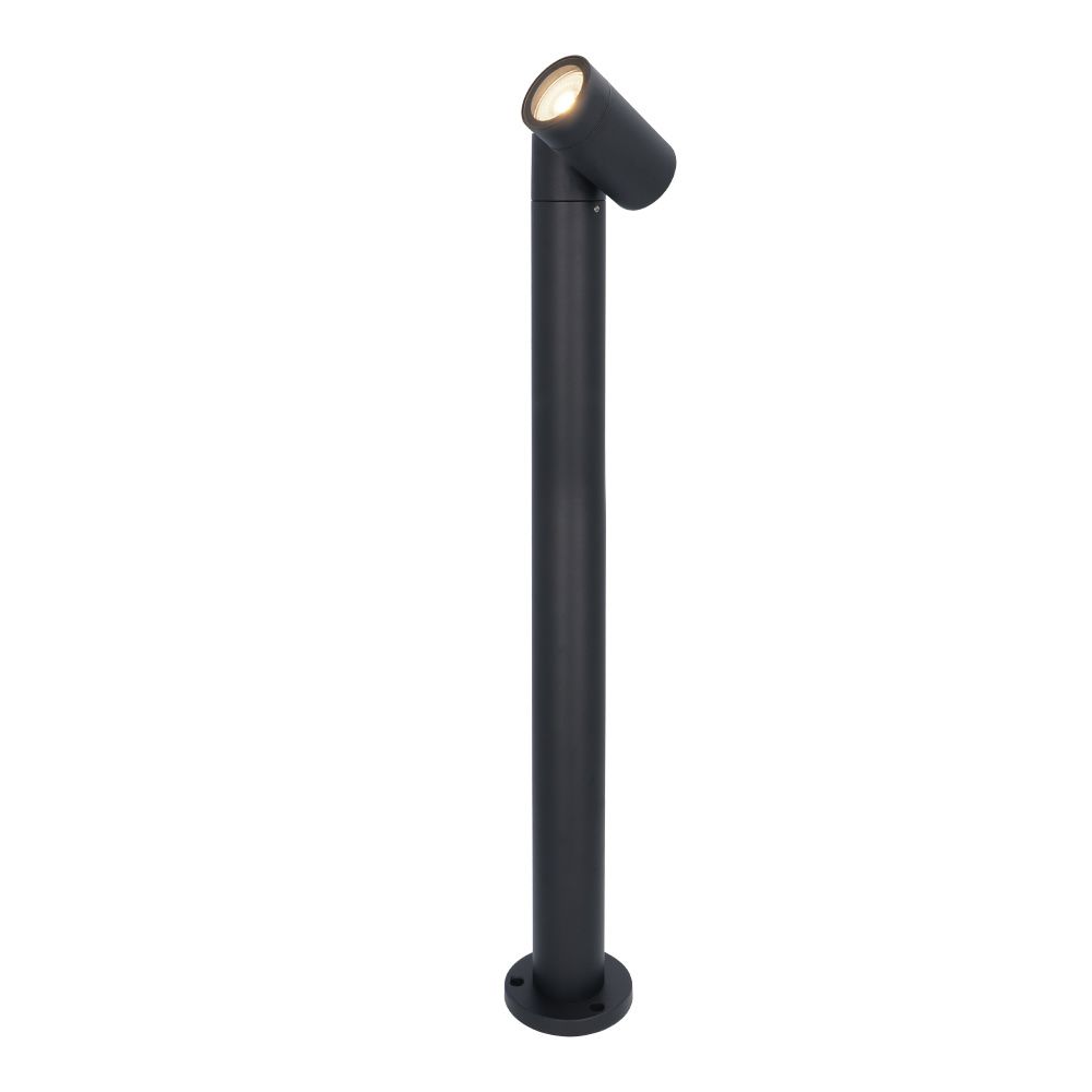 Amy LED sokkellamp - 60cm - 4 Watt 345 Lumen - Kantelbaar - IP64 Waterdicht - 4000K neutraal wit - Padverlichting - Zwart - Staande buitenlamp | HOFTRONIC
