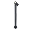 Amy LED sokkellamp - 60cm - 4 Watt 345 Lumen - Kantelbaar - IP64 Waterdicht - 6500K daglicht wit - Padverlichting - Zwart - Staande buitenlamp | HOFTRONIC