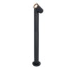 Amy LED sokkellamp - 60cm - 4 Watt 345 lumen - Kantelbaar - IP65 Waterdicht - 2700K warm wit - Padverlichting - Zwart - Staande buitenlamp | HOFTRONIC