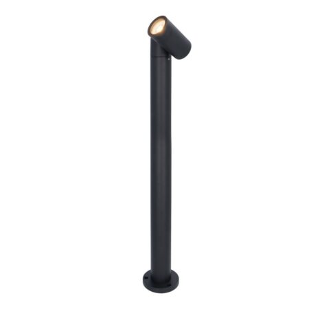 Amy LED sokkellamp - 60cm - 4 Watt 345 lumen - Kantelbaar - IP65 Waterdicht - 2700K warm wit - Padverlichting - Zwart - Staande buitenlamp | HOFTRONIC