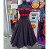 Anais Cherry Doll Dress Black-XXS | 64% korting | Fiftiesstore