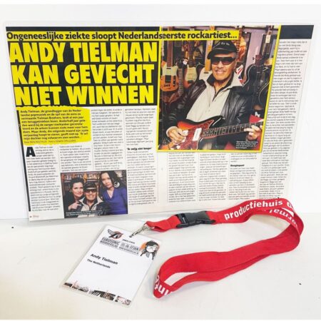 Andy Tielman (Tielman Brothers) - Backstage pass