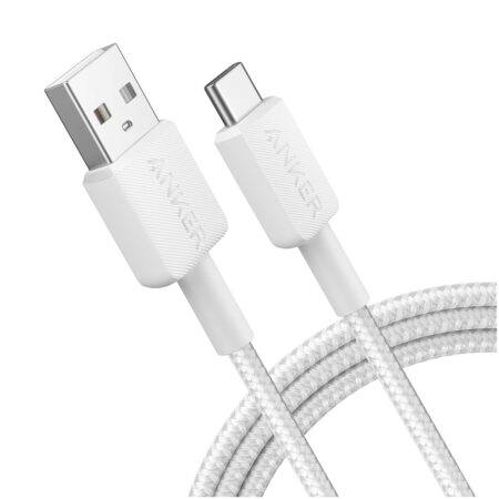 Anker 322 USB-A to USB-C Cable Nylon 1.8M Oplader Wit | Anker