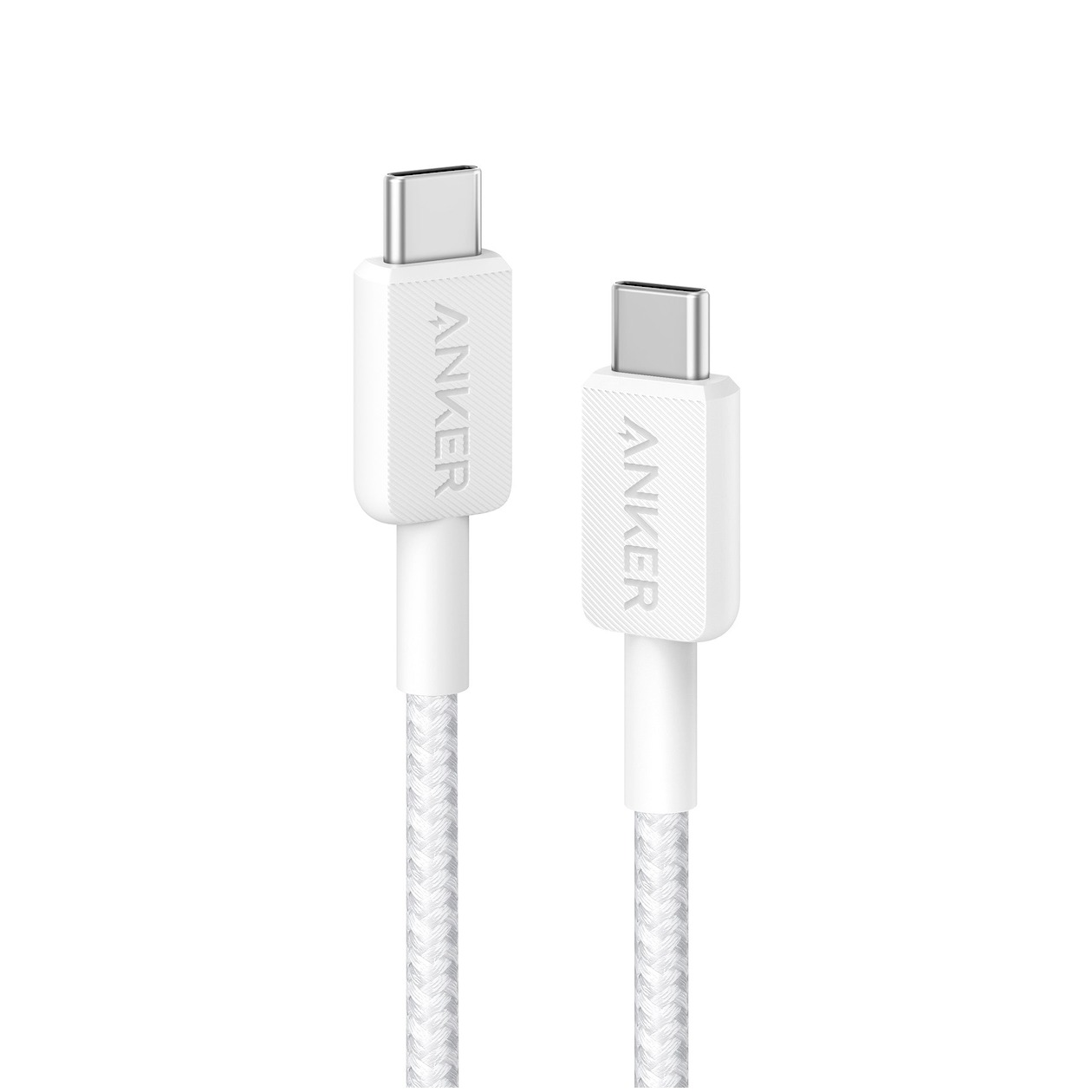 Anker 322 USB-C to USB-C Cable Nylon 0.9M 60W Oplader Wit | Anker
