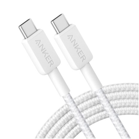 Anker 322 USB-C to USB-C Cable Nylon 1.8M 60W Oplader Wit | Anker