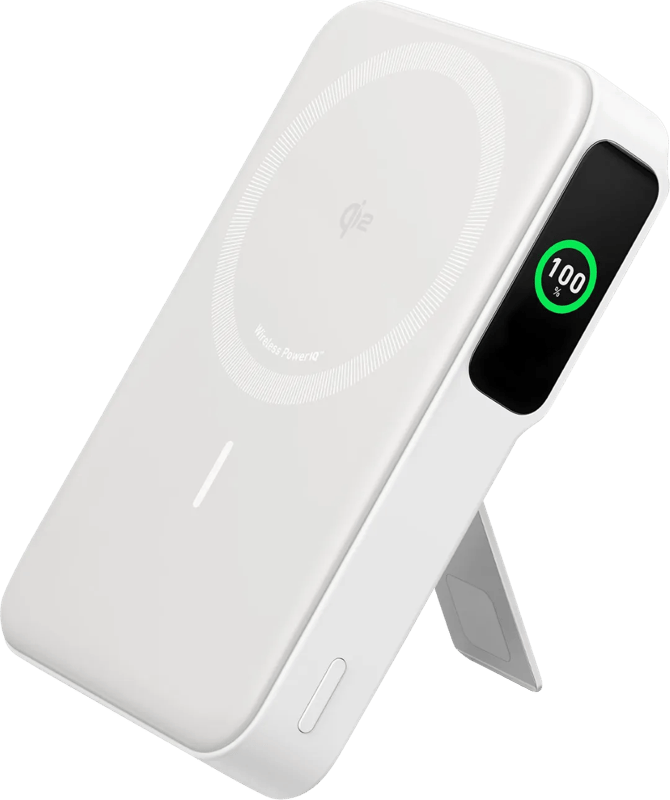 Anker Draadloze Powerbank met MagSafe en Qi2 Magneet 10.000 mAh met Snelladen Wit