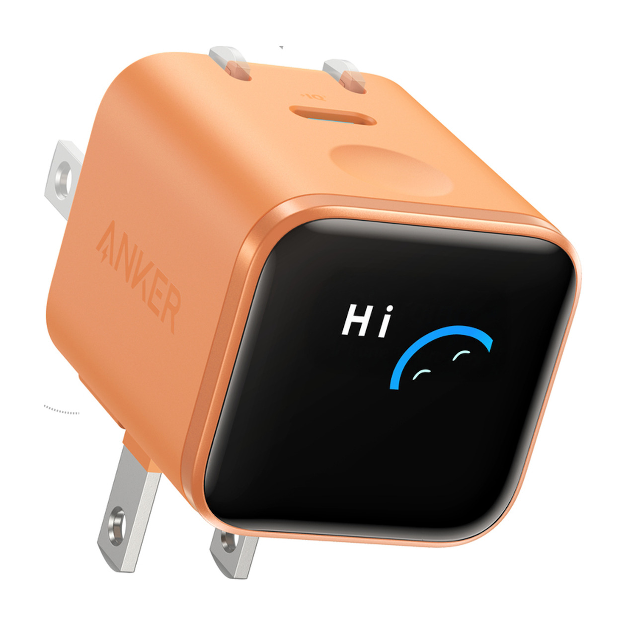 Anker Nano Charger (45W Smart Display 180 Foldable) Oplader Oranje | Anker