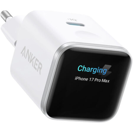 Anker Nano Charger (45W Smart Display 180 Foldable) Oplader Wit | Anker