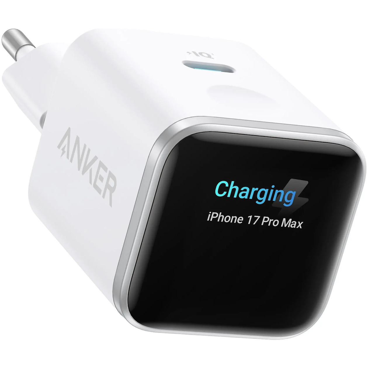 Anker Nano Charger (45W Smart Display 180 Foldable) Oplader Wit | Anker