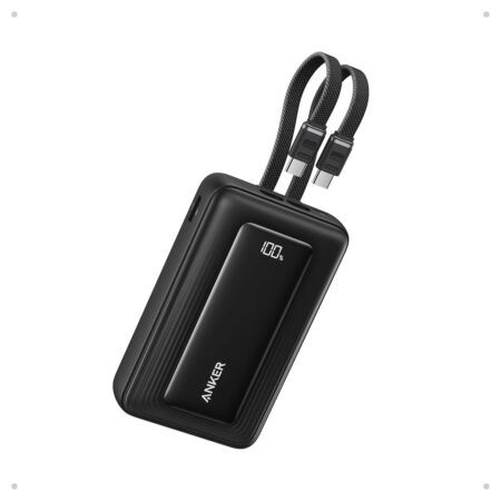 Anker Zolo 20 000 mAh Power Bank (30W) with 2 Built-in USB-C cables Powerbank | Anker