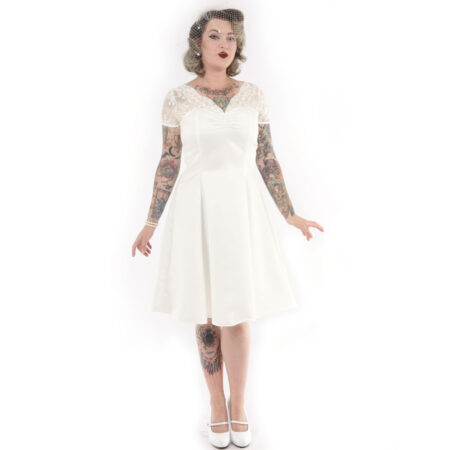 Antoinette Ivory Lace Dress-XXL | 11% korting | Heart of Haute
