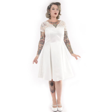 Antoinette White Lace Dress-XL | 16% korting | Heart of Haute