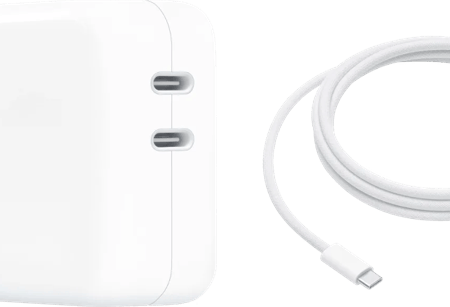 Apple 35W Power Adapter Met 2 Usb C Poorten + Apple usb C Oplaadkabel (2m)