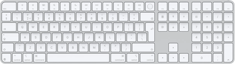 Apple Magic Keyboard met numeriek toetsenblok en Touch ID (2024)